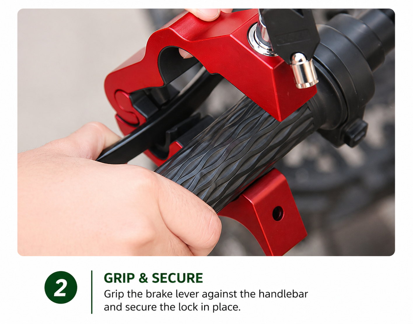 Motorcycle & Bicycle Handlebar Lock
