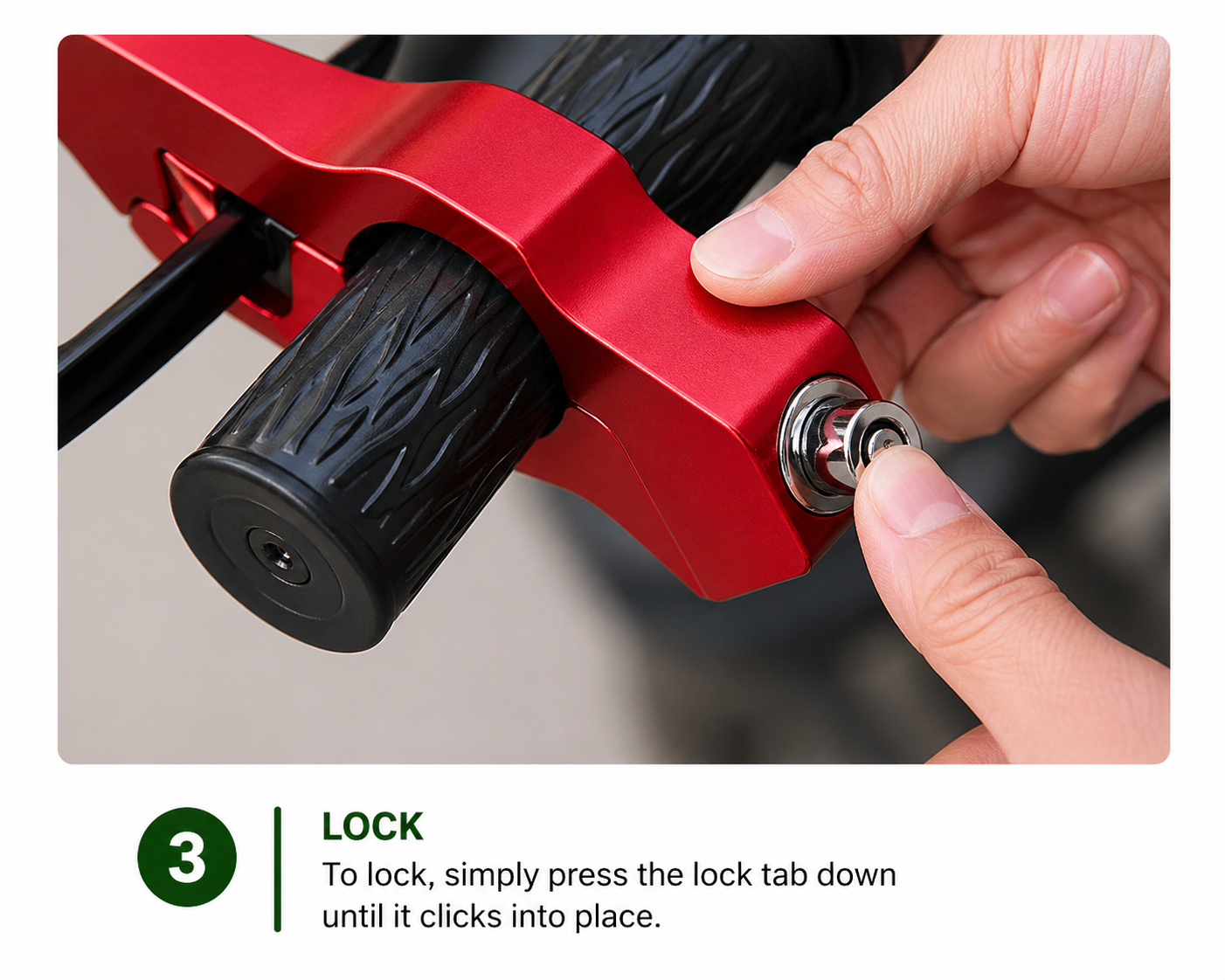 Motorcycle & Bicycle Handlebar Lock